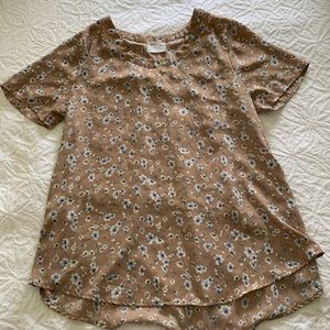 Sienna Sky Floral Short Sleeve Blouse